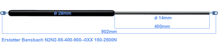 Bansbach N2N2-55-400-900--0XX