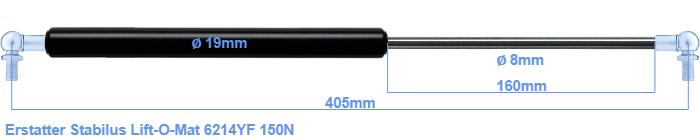 Stabilus Lift-O-Mat 6214YF